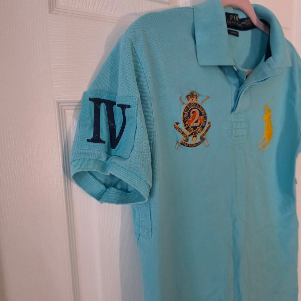 Polo Ralph Lauren Country Riders & Jockey Club Big Pony Polo Shirt Medium - Picture 3 of 10
